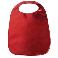 Adult Clothing Protector Red Lamey Bib